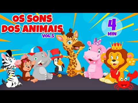Os Sons dos Animais Vol. 5 - Giramille 4 min | Desenho Animado Musical