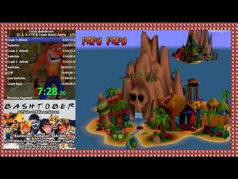 Crash PS1FECTA Any% Speedrun (1, 2, 3, CTR and Bash) in 7:50:16 | 2024 BASHTOBER Subgoal #4