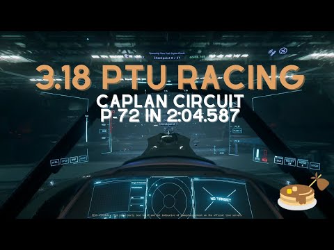 Star Citizen: 3.18 PTU Racing - Caplan Circuit P-72 Platinum Finish