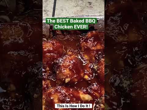 The Best Baked Barbecue Chicken Ever! This is an easy and delicious recipe. Thanks for watching.