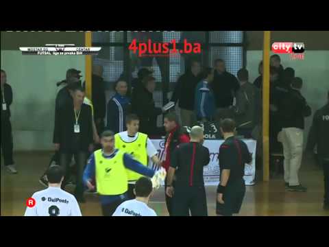 Završnica sporne utakmice Mostar SG - Centar