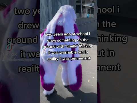 i Accidentally drew something permanent at school #furries #fursuit #fursuiters