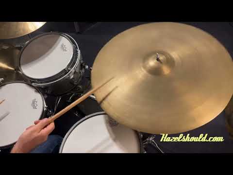Vintage Zildjian 1950s Large Stamp Medium Thin Ride 24” 3279 g