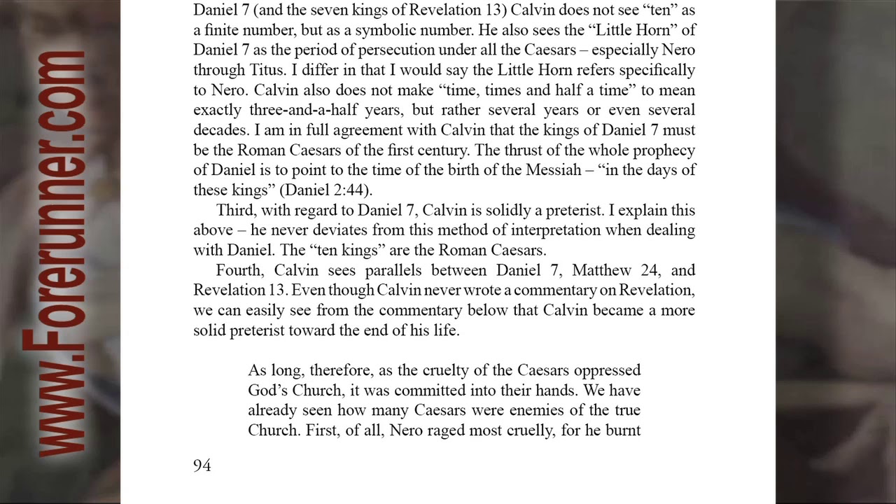 Video: Notes on Daniel: Calvin's Commentary on Daniel