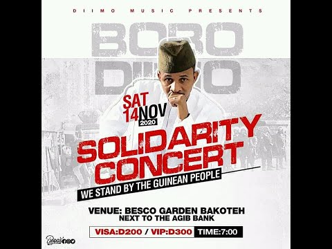 BOBO DIIMO   Solidarity Concert for the Guineans