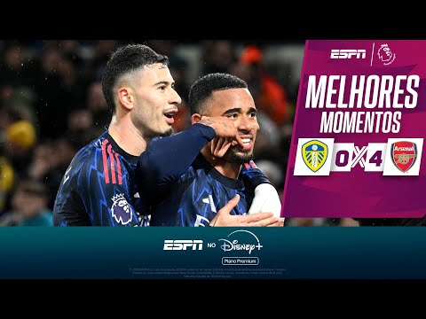 Gols e lances de Leeds United x Arsenal