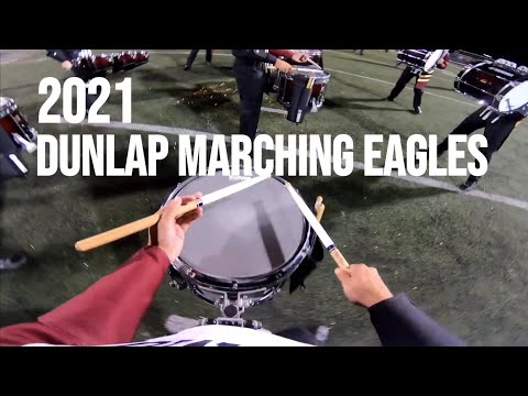 2021 Dunlap Marching Eagles - Snare Cam - Senior Night