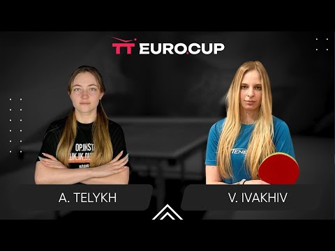18:00 Anastasiia Telykh - Valeriia Ivakhiv 19.04.2024 TT Euro.Cup Women Ukraine Star. TABLE 4