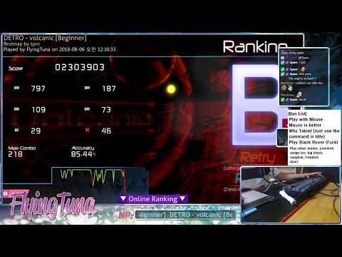 osu! | FlyingTuna | DETRO - volcanic [Beginner] +HR | 85.44% LOVED