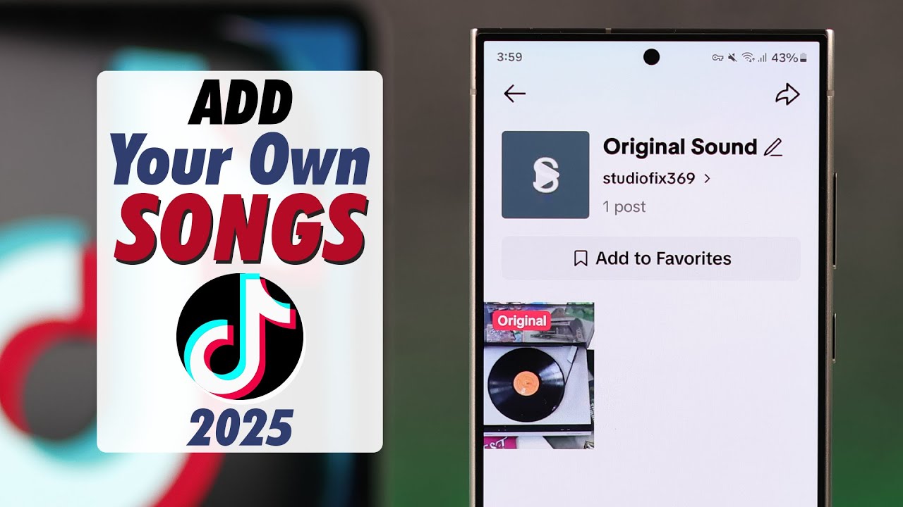 How to Make your Own Sound on TikTok! [Add Your Original Sound in 2025]