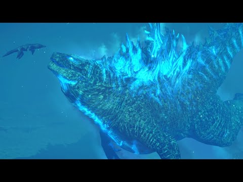 NEW GODZILLA BATTLES IN A PREHISTORIC OCEAN!!! - Jurassic World Evolution 2 HD