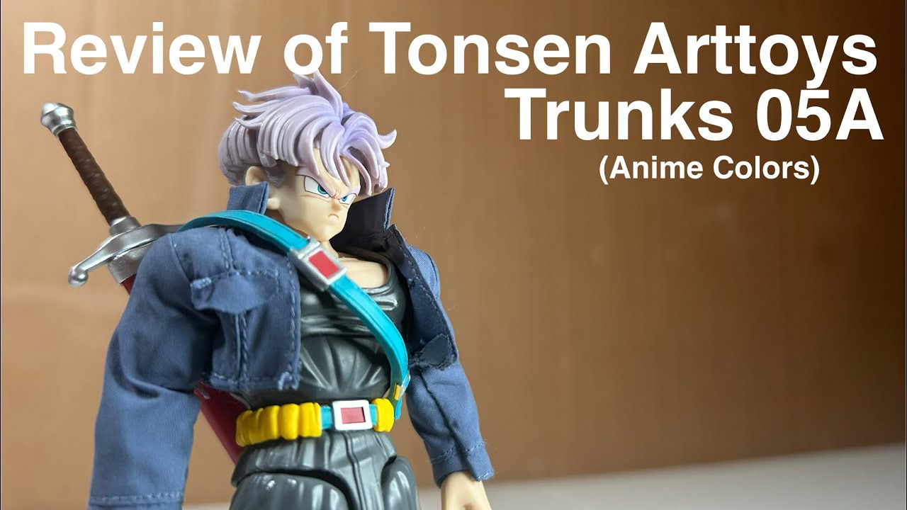Review of Tonsen Arttoys Trunks 05A (Anime Colors) #dbz #review #figure #trunks #thedrink #tonsen