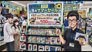 【GEO（ゲオ） 】2026年８月サマーセールに行ってきました！中古ゲーム＆周辺機器、２本買うごとに500円引き！