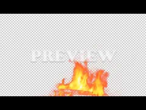 Real Fire Flame 28 - Pre Keyed with Alpha Channel