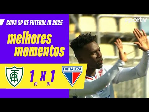 Gols e lances de América-MG x Fortaleza