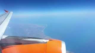 preview picture of video 'EasyJet A319 above Portugal's Town Portimão (Flight 2013-09-02) HD'