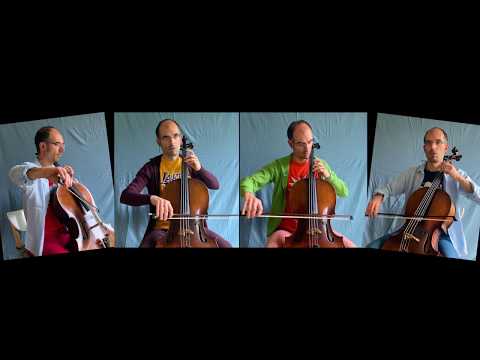 Over the rainbow for four cellos