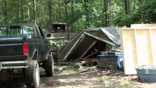 Shed Des-truck-tion with music 720p HD