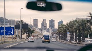Driving through the Cape Town CBD