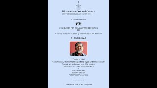 R Sivakumar - 'Santiniketan, Ramkinkar Baij and His Trysts with Modernism' - 28.10.14