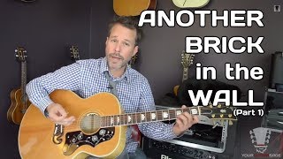 Another Brick in the Wall by Pink Floyd Part 1 Guitar Lesson