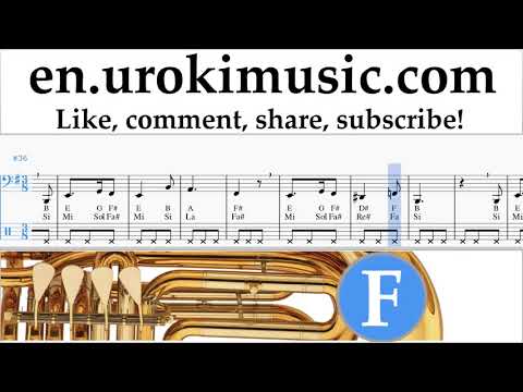 Tuba lessons Harry Potter - Hedwig's Theme Sheet Music Tutorial um-i352