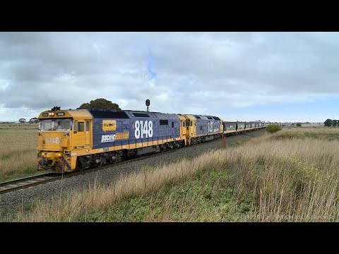 7736V Pacific National Grain Train With 8148 & BL27 (11/6/2021) - PoathTV Australian Railways