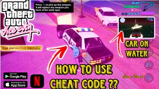 How To Use CHEAT CODES in GTA VICE CITY DEFINITIVE EDITION 🤩🔥| GTA VICE CITY MOBILE | IAMSR7 GAMING⚡