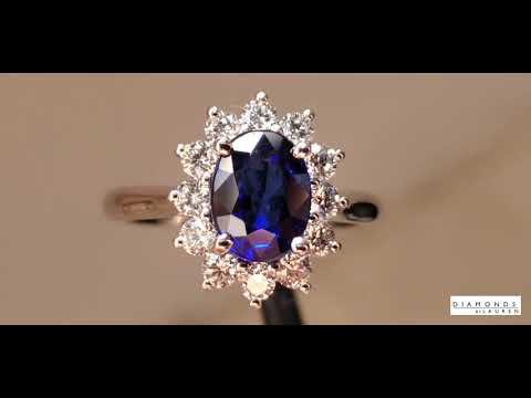 Sapphire and Diamond Ring R9648