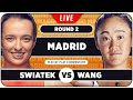 SWIATEK vs WANG • WTA Madrid 2024 • LIVE Tennis Play-by-Play Stream