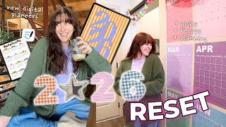 2026 RESET VLOG ✨💌 goal setting, planner set up, & recapping last year