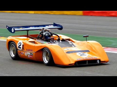 The Sound of Can-Am! McLaren M8C, M8F, M1C, Lola, Chevron, Shadow &amp; More!