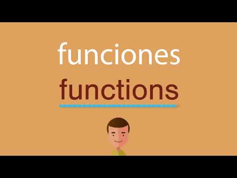 Cómo se dice funciones en inglés
