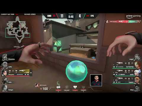 Gambit vs FPX insane round in Bind | Gambit Sheydos 1v4 situation with crazy aim