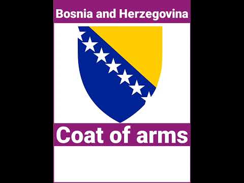 Bosnia and Herzegovina flag, Bosnia and Herzegovina coat of arms, Bosnia and Herzegovina map #shorts