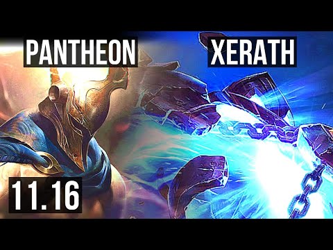 PANTHEON vs XERATH (MID) | 67% winrate, 6/1/6 | KR Master | v11.16