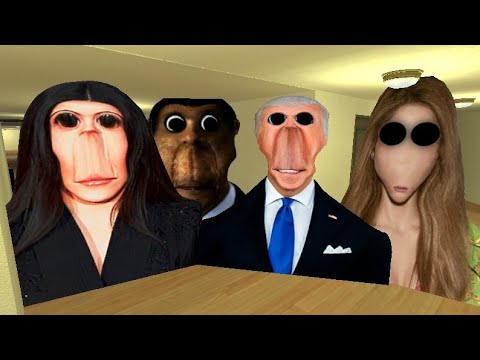 Joe biden, Rosalia bizcochito, Obunga And Shakira Nightmare Nextbot Gmod