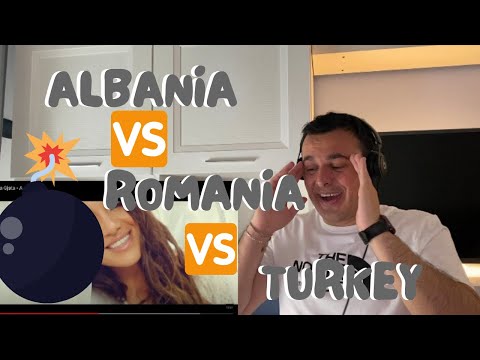 Italian Reaction to Turkey Vs Romania Vs Albania /Women Edition/ Hadise Vs Inna Vs Elvana Gjata