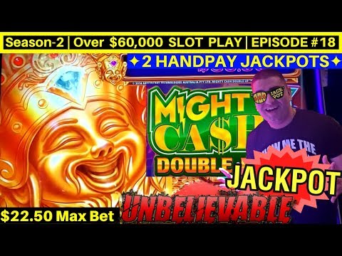 ✦2 HANDPAY JACKPOTS✦ On Mighty Cash Double Up Slot Machines - MAX BET | Season-2 | EPISODE #18