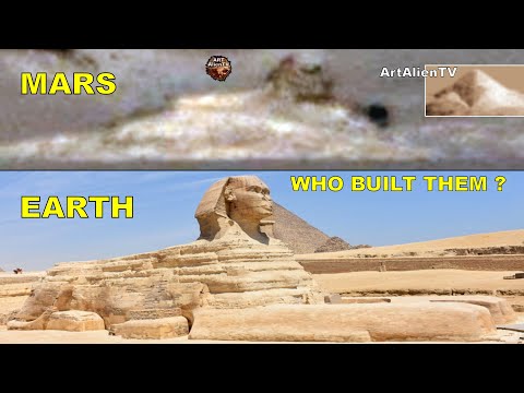 Who Built the Sphinx & Pyramids on MARS ? Construction. ArtAlienTV