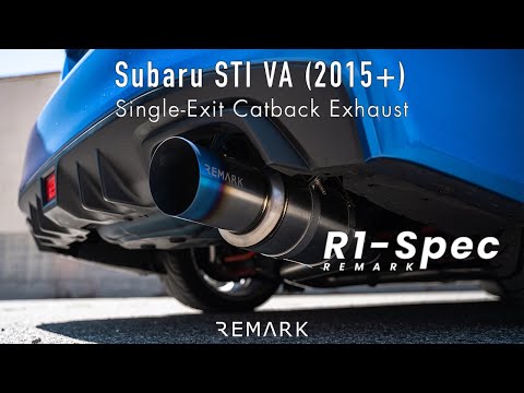 REMARK Subaru STI VA (15+) R1-Spec Catback Exhaust System (Single-Exit)