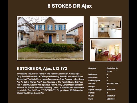8 STOKES DR Ajax By sjphotography co Video