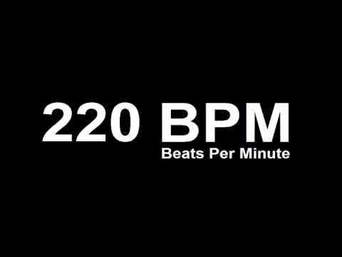 220 BPM Beats Per Minute Metronome Click Track