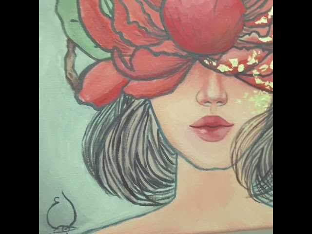 لوحة فنية بعنوان : الحبل الاثيري Artist Painting :...