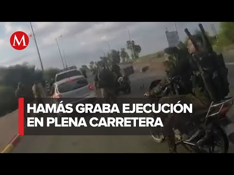 Israel difunde video de miembros de Hamás asesinando civiles en sus autos
