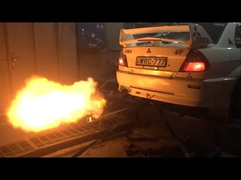 Crazy Anti Lag Evo Shooting Flames