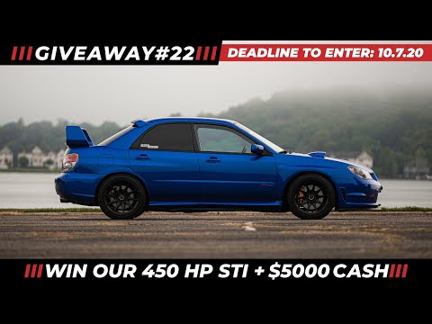 PRIME DRIVEN JDM Car Giveaway #22 - 450 hp WRB Hawkeye STI+ $5K CASH!