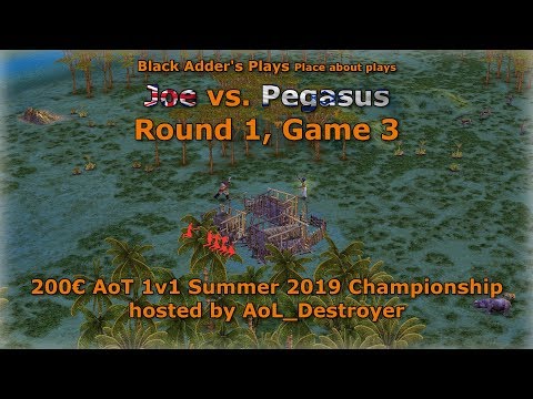 Summer 2019 Championship, R1 - Joe vs. Pegasus, Game 3 - Age of Mythology: The Titans