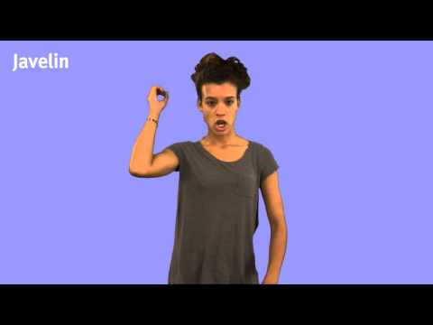 How to Sign Javelin in BSL
