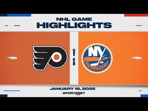 NHL Highlights | Flyers vs. Islanders - January 16, 2025